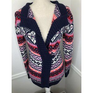 Juniors H&M Multi Color Sweater Cardigan Fits Like a Medium